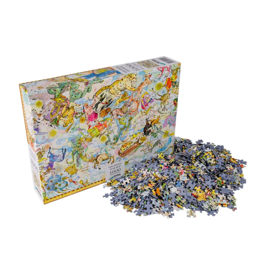 Puzzle, zodiac, cu hartă, 1000 piese