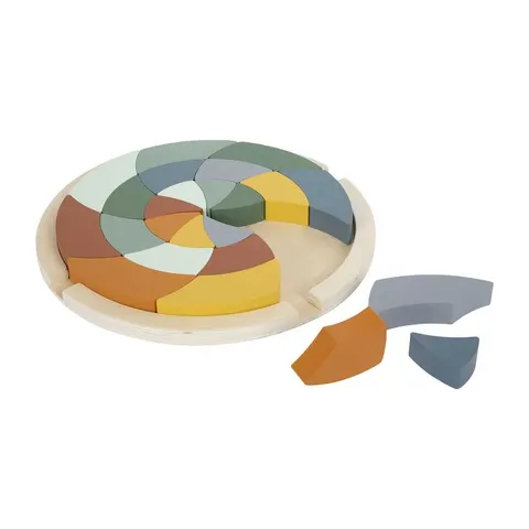 Puzzle Small Foot Safari, din lemn, multicolor