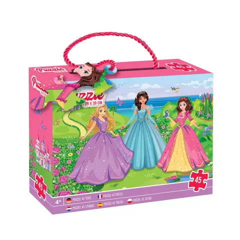 Puzzle Moxy pentru fete Princess, 39 x 29 cm, 45 buc.