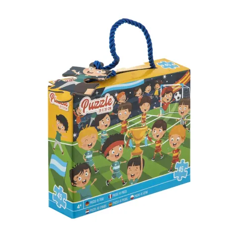 Puzzle Moxy pentru băieți Fotbal, 39 x 29 cm, 45 buc.
