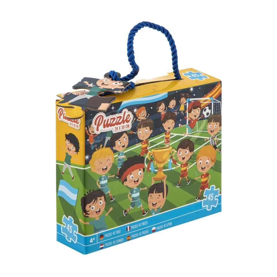 Puzzle Moxy pentru băieți Fotbal, 39 x 29 cm, 45 buc.
