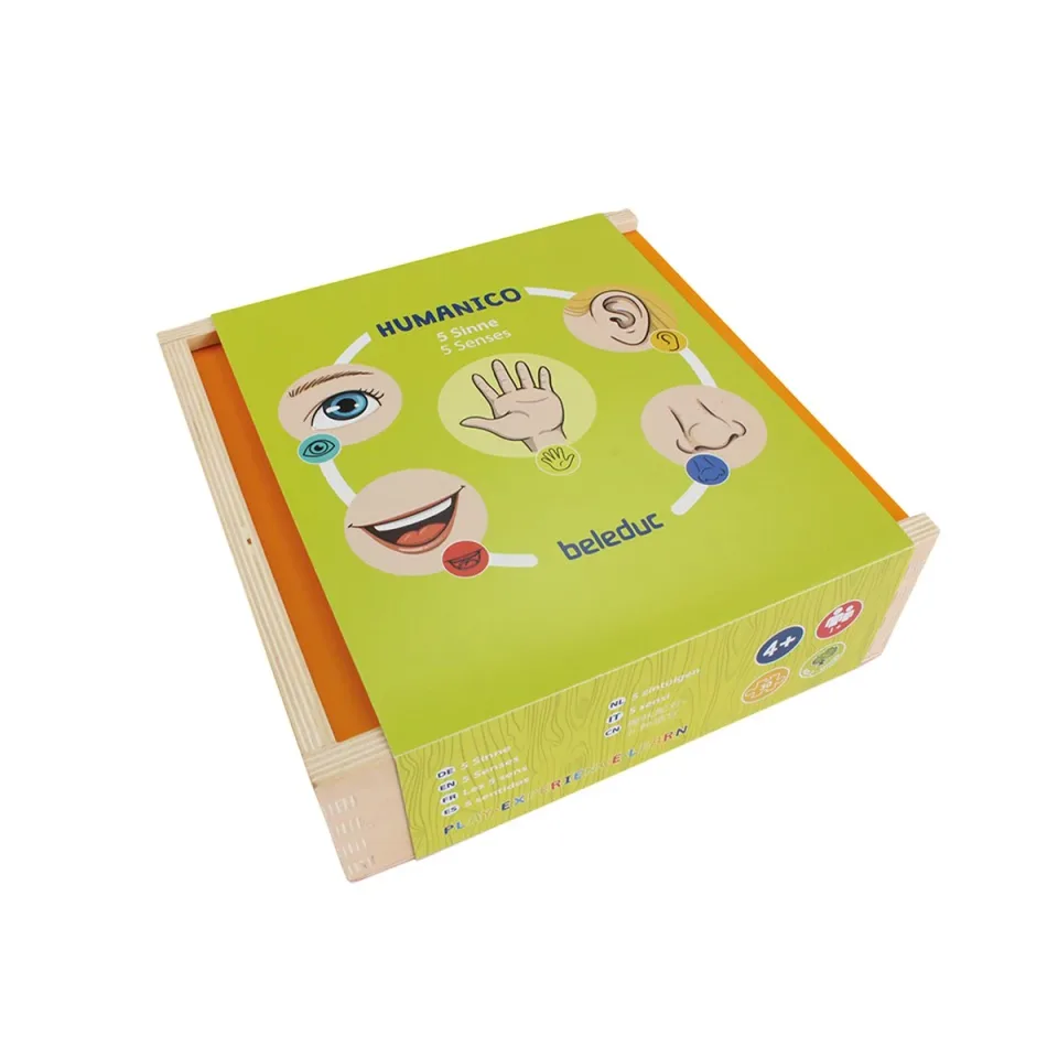Puzzle Beleduc „Cele Cinci Simțuri”, din lemn