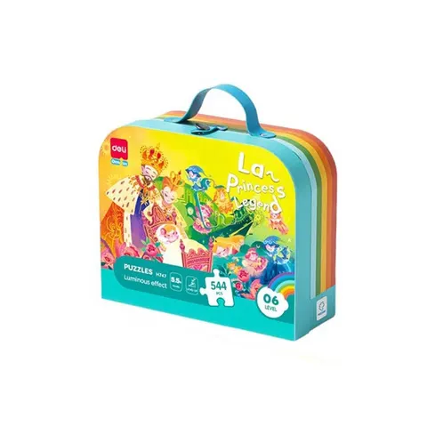 Deli Puzzle - Legenda Prințesei Geniale, valiză, 544 piese