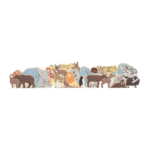 Small Foot Puzzle Animale cu Litere, din lemn, 26 buc.