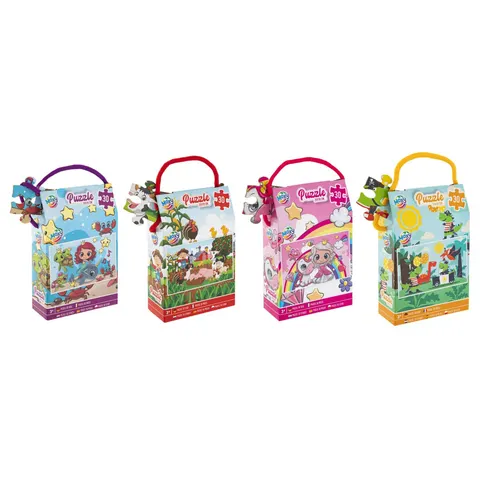 Puzzle Moxy, 30 piese, 29 x 18 cm, asortat, 48 buc.
