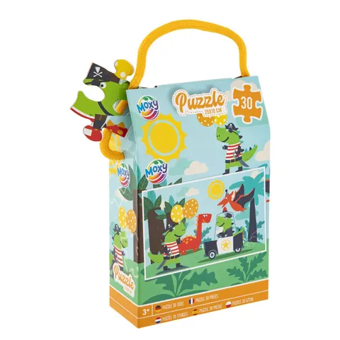 Puzzle Moxy Dinosaur, 30 buc., 29 x 18 cm