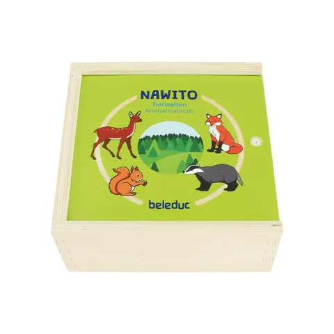 Puzzle Beleduc Habitate, din lemn