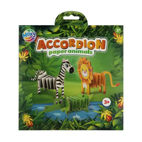 Set Moxy pentru Confecționarea Animalelor din Junglă din Hârtie