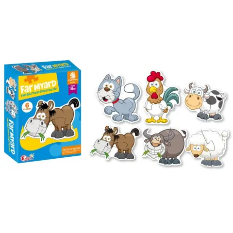 Puzzle Ozzo 6 Animale de Fermă, 15 buc.