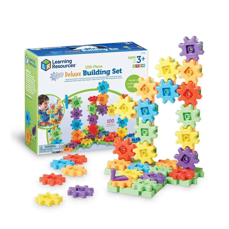 Set de construcție Learning Resources cu angrenaje, 100 buc.