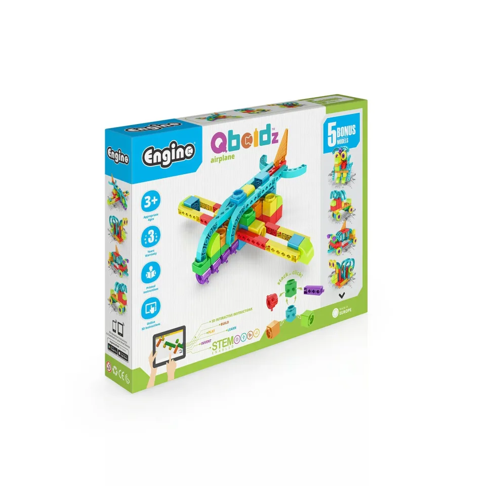 Engino Constructor Qboidz – Avion, 5 în 1