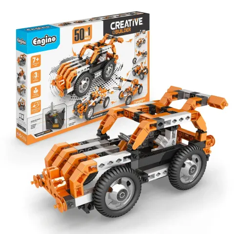 Engino Constructor Creative Builder Motor, 50 în 1