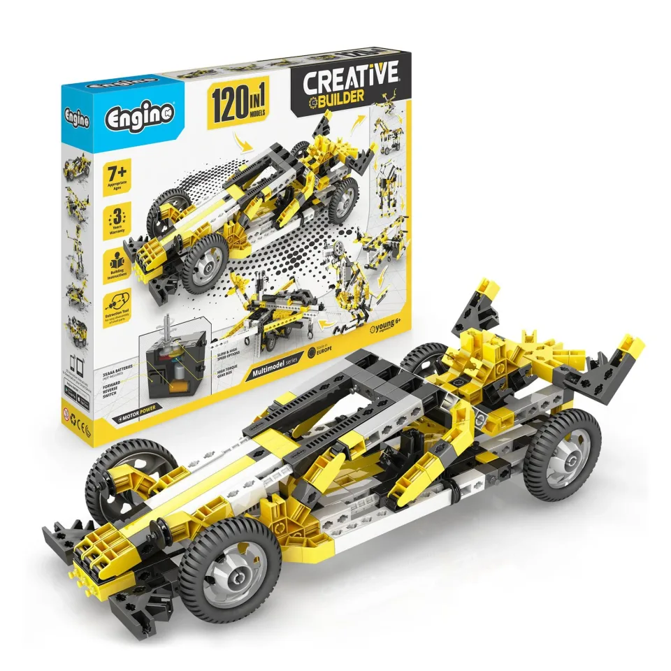 Set de construcție Engino Creative Builder Motorized, 120 în 1