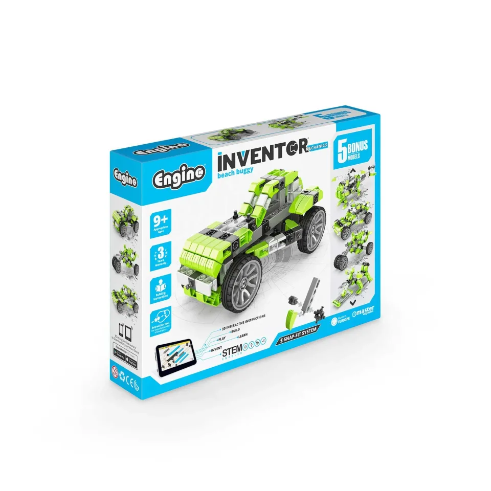 Set de construcție Engino Inventor Mechanics - Beach Buggy, 5 în 1