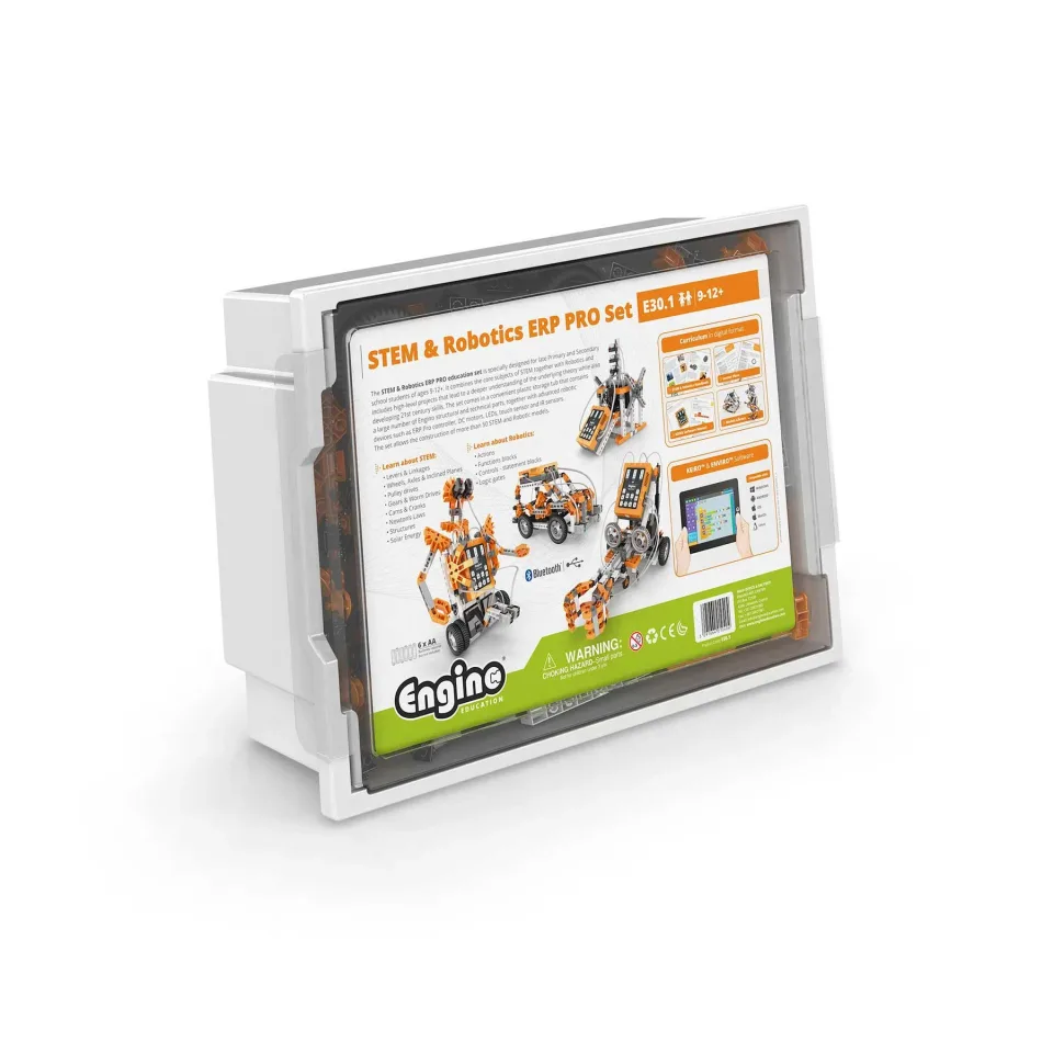 Set Educațional Robotics Pro Engino - ERP Robotics, cu baterii reîncărcabile