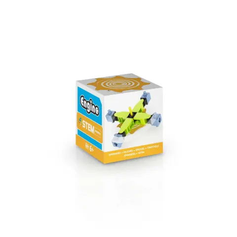 Set de construcție Engino Stem - Spinner, galben