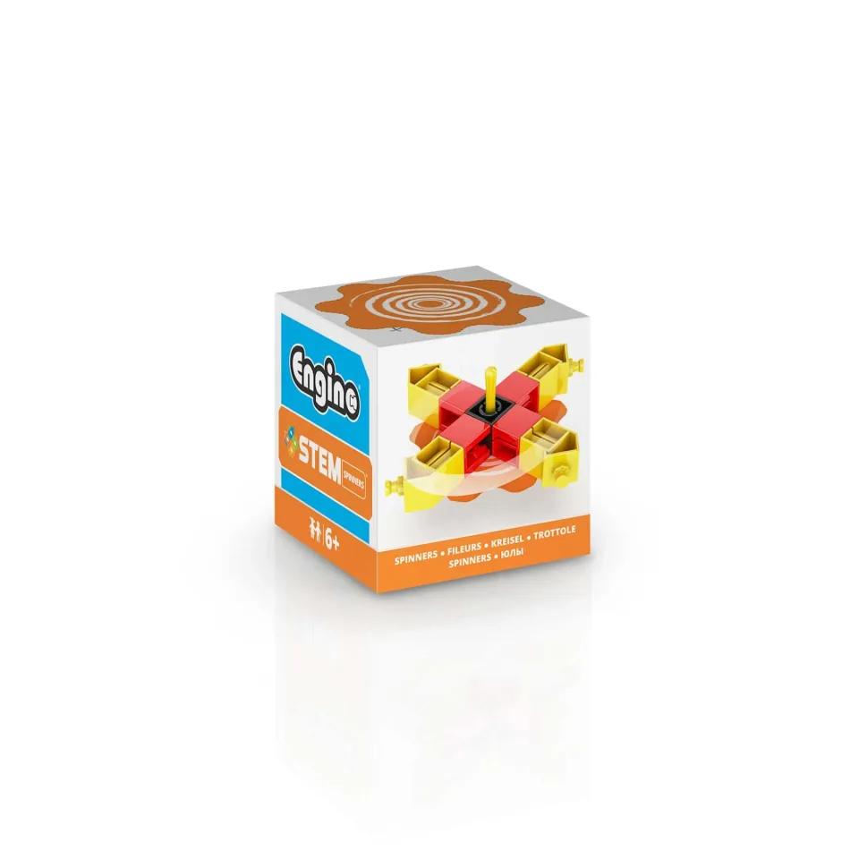 Set de construcție Engino Stem – Top, portocaliu