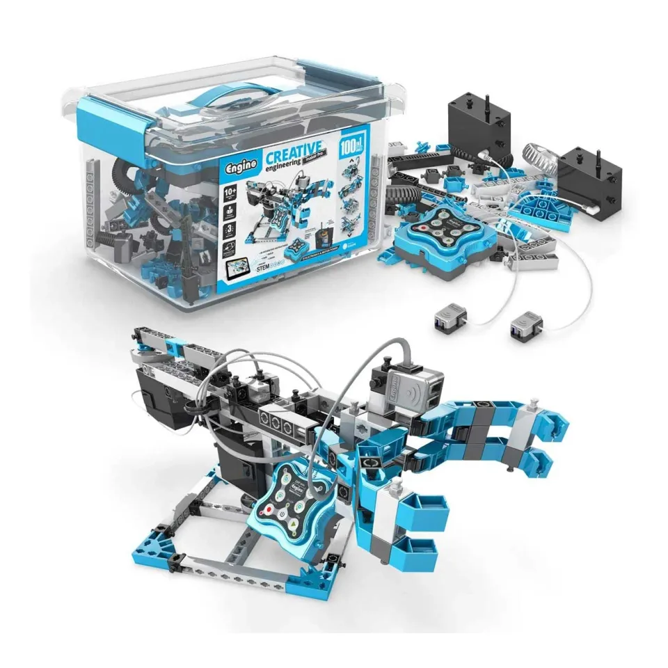 Set de construcție Engino Creative Engineering Robotized - Maker Pro, 100 în 1