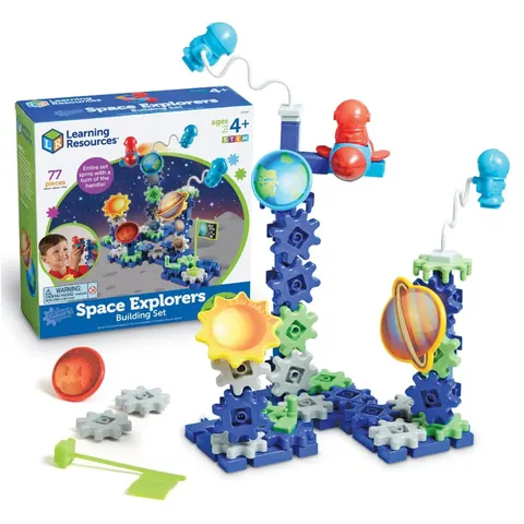 Set de construcție Learning Resources Exploratorii Spațiului, cu roți dințate