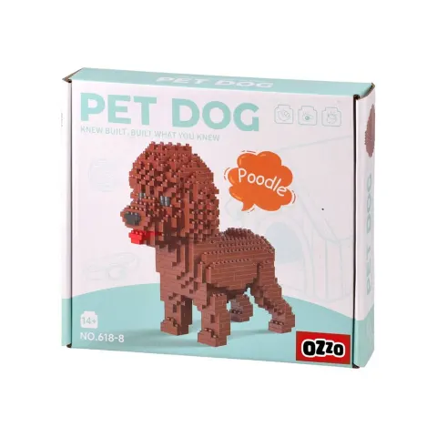 Set de construcție Ozzo Brown Poodle, 72 buc.