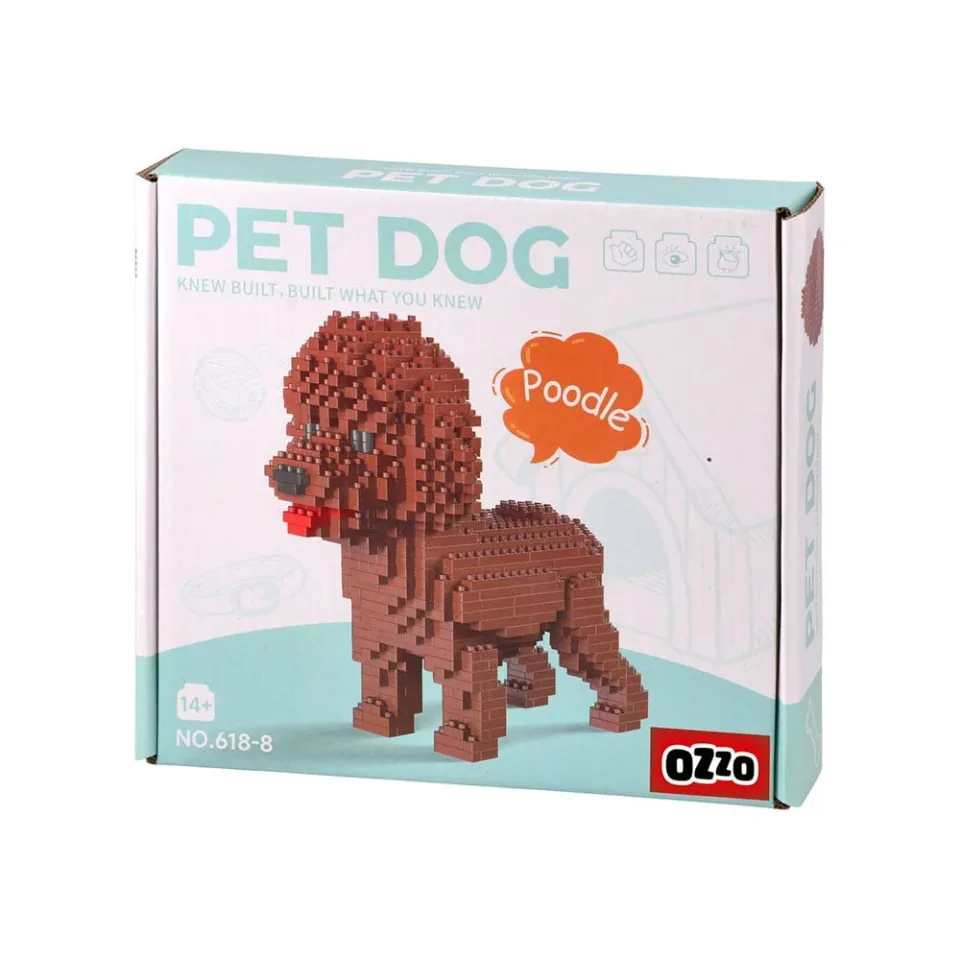 Set de construcție Ozzo Brown Poodle, 72 buc.