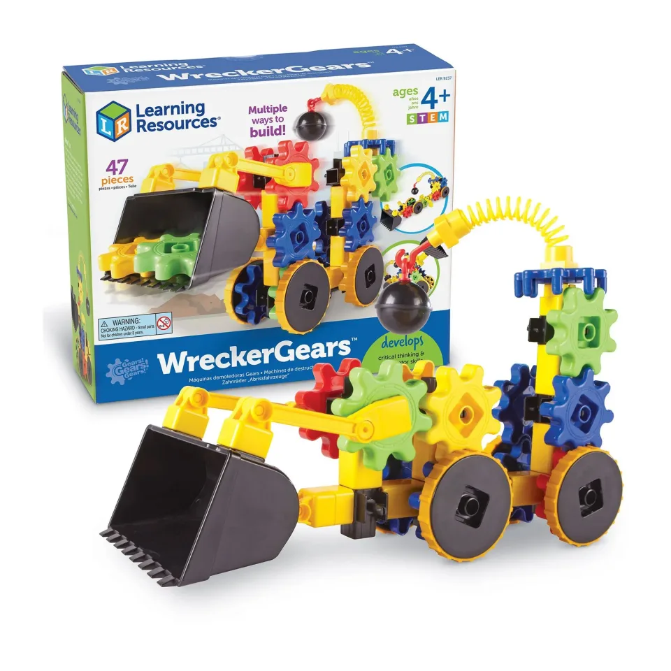 Set de construcție Learning Resources Mașini de construcție, 47 buc.