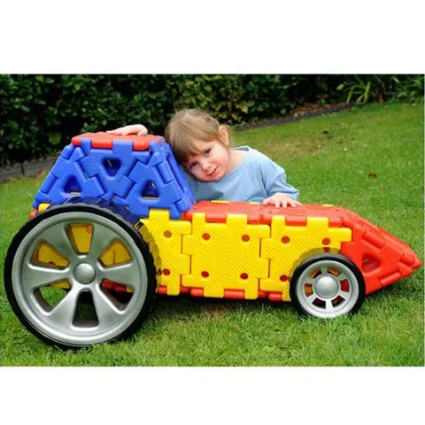 Set de construcție vehicule Polydron, uriaș, 32 de buc.