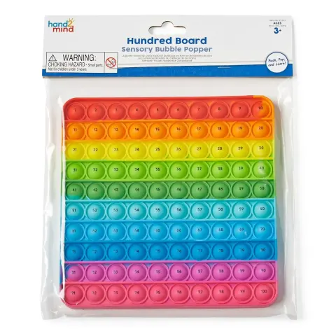 Learning Resources Pop-it, colorat, 100 cercuri