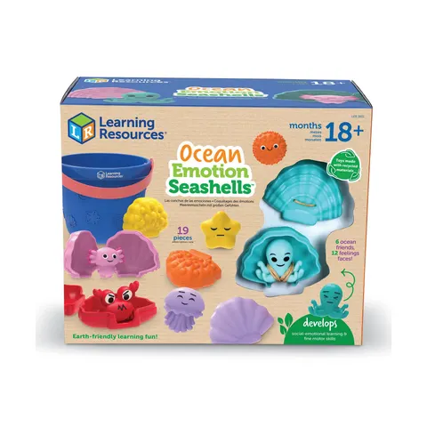 Learning Resources Set senzorial Prietenii oceanului cochilii