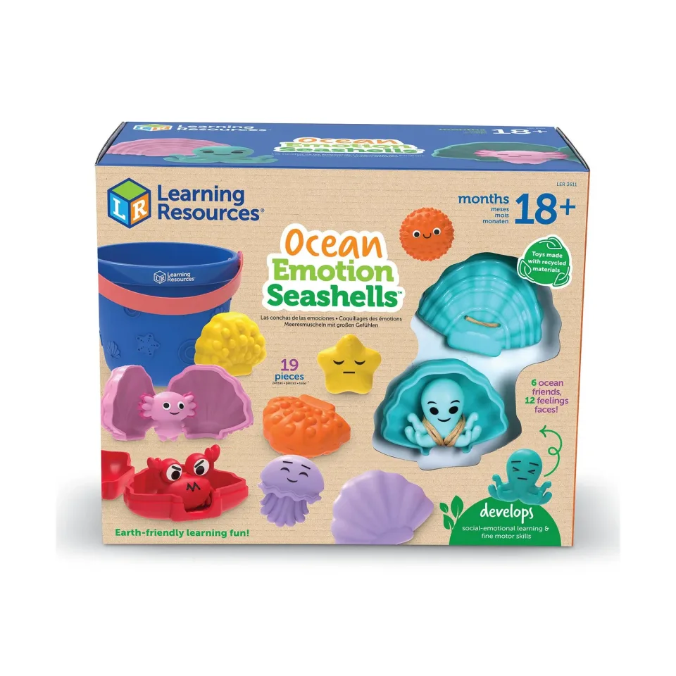 Learning Resources Set senzorial Prietenii oceanului cochilii