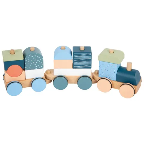 Tren mic Small Foot cu vagoane Arctic, lemn