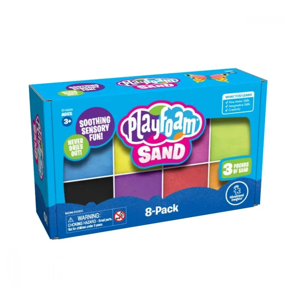 Set de nisip modelabil Learning Resources PlayFoam, 8 buc.