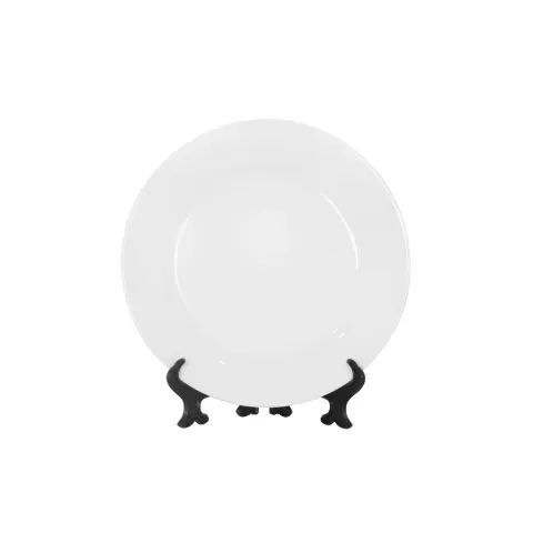 Farfurie BESTSUB, ceramică, cu suport, diametru 19 cm, personalizabilă