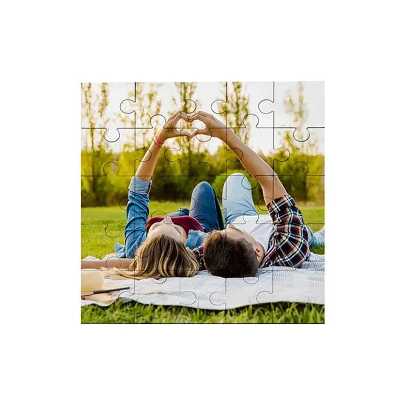 BESTSUB Puzzle, pătrat, MDF, 17 x 17 cm, 25 buc., personalizabil
