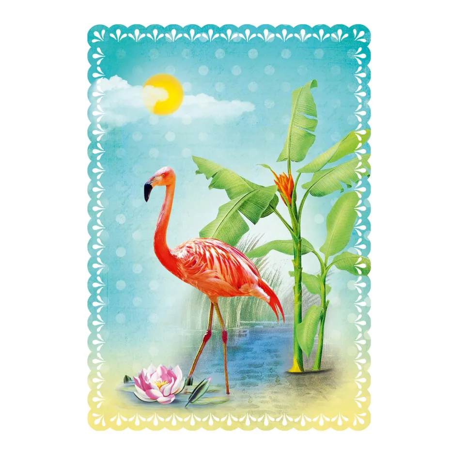 Gespaensterwald Card Romantique, flamingo