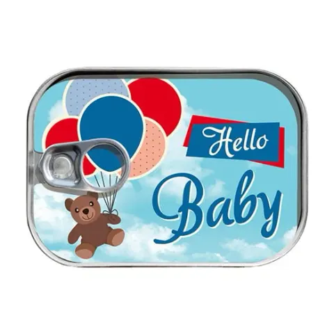 Felicitare Gespaensterwald în formă de cutie, Hello Baby