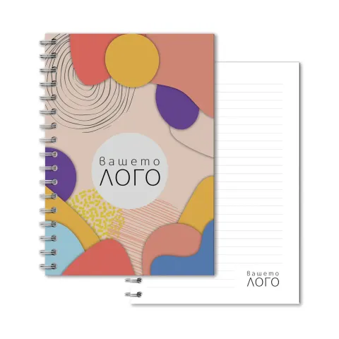 Caiet cu Imprimeu, A5, liniatură lată, spirală, 40 coli