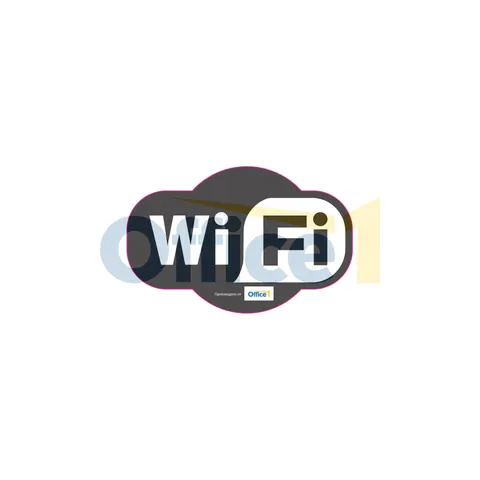 Sticker Wi-Fi Spot, 12 x 10 cm