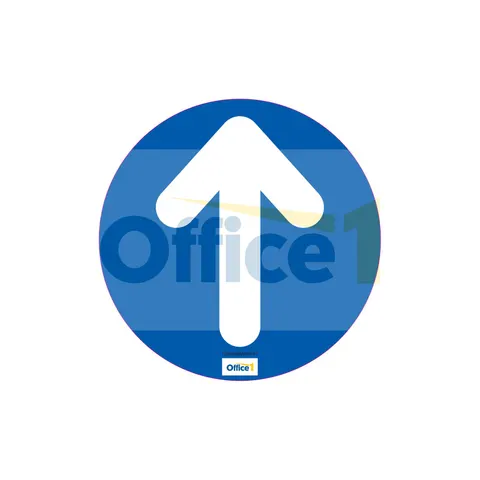 Autocolant pentru podea Săgeată, albastru, ø 30 cm