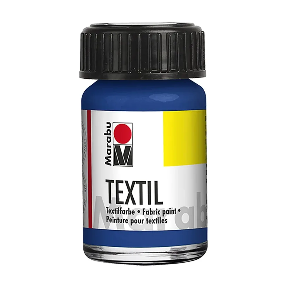 Marabu Vopsea textilă, 15 ml, 052, albastru mediu