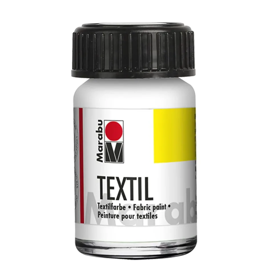 Marabu Vopsea textilă, 15 ml, 070, alb