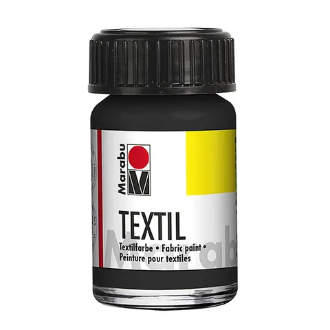 Marabu Vopsea textilă, 15 ml, 073, negru