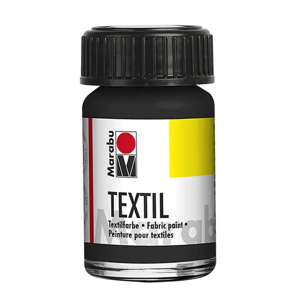Marabu Vopsea textilă, 15 ml, 073, negru