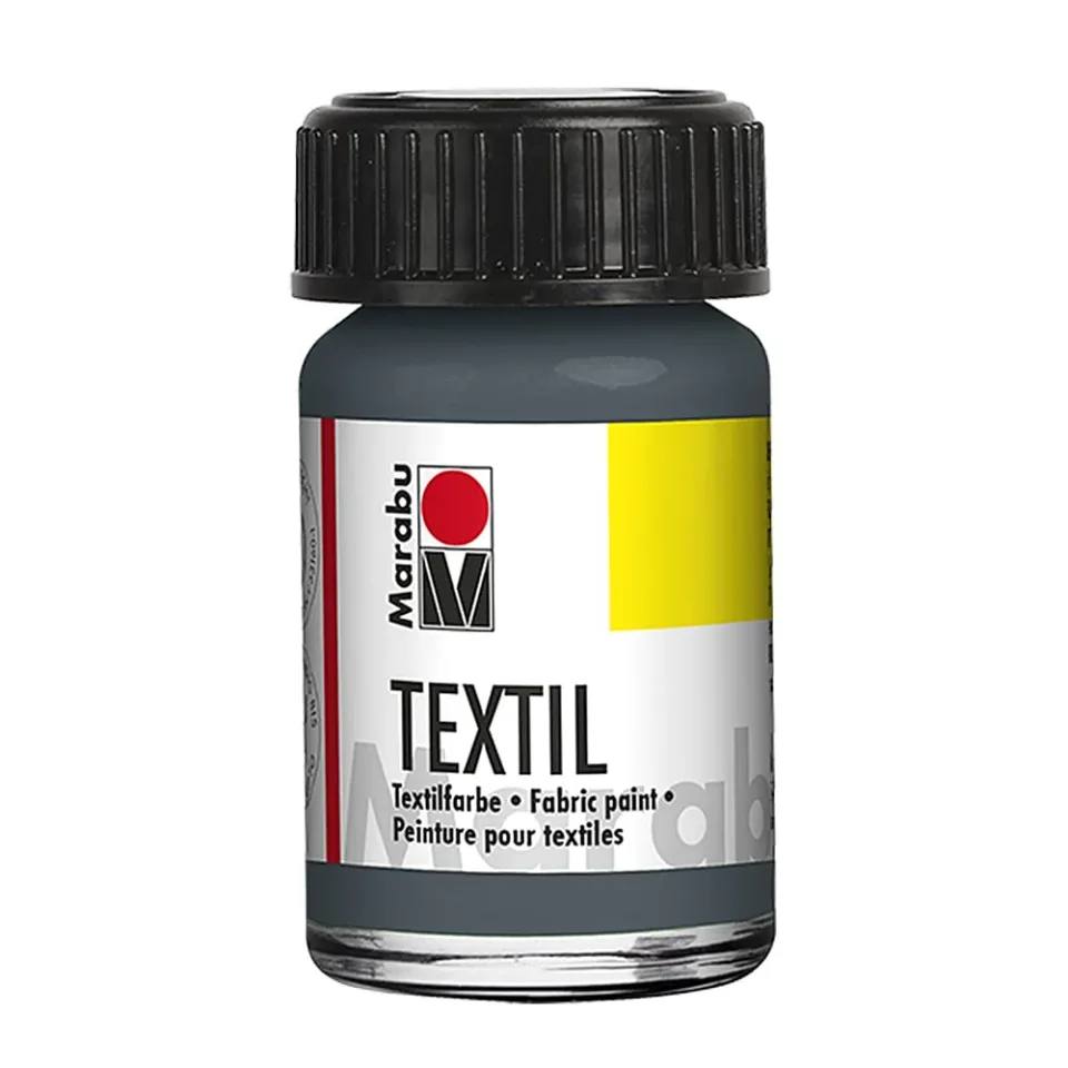 Marabu Vopsea textilă, 15 ml, 078, gri