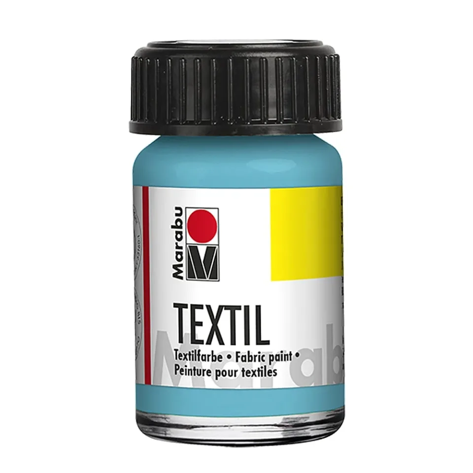 Marabu Vopsea textilă, 15 ml, 091, albastru caraibean