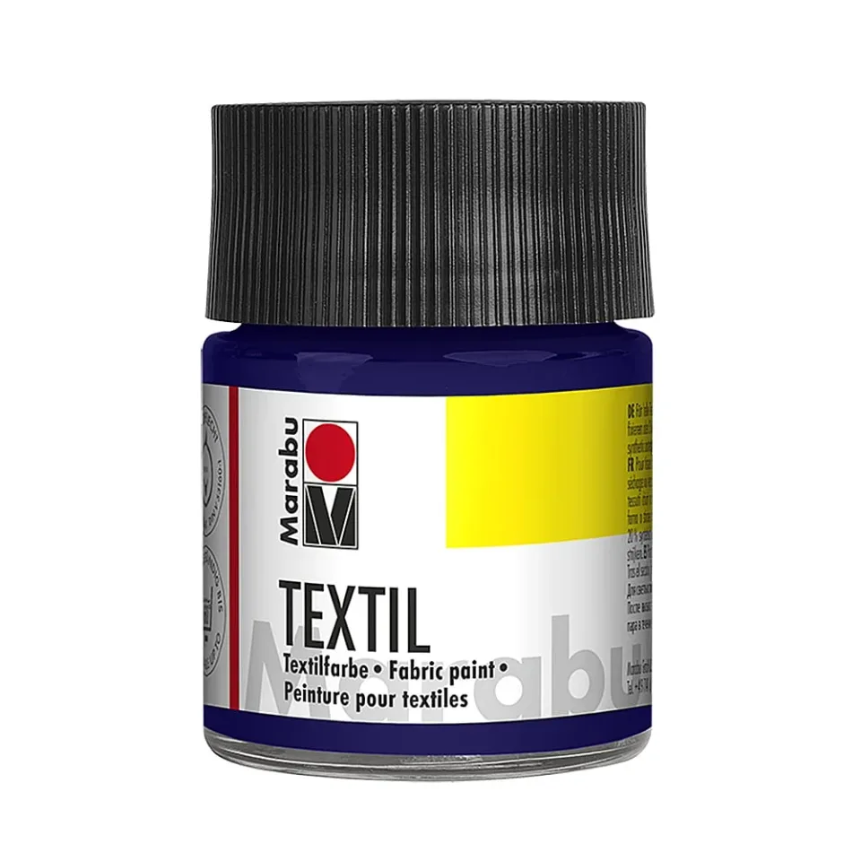 Marabu Vopsea textilă, albastru închis, 50 ml, 053