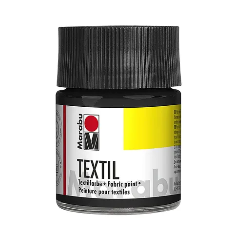 Marabu Vopsea textilă, negru, 50 ml, 073