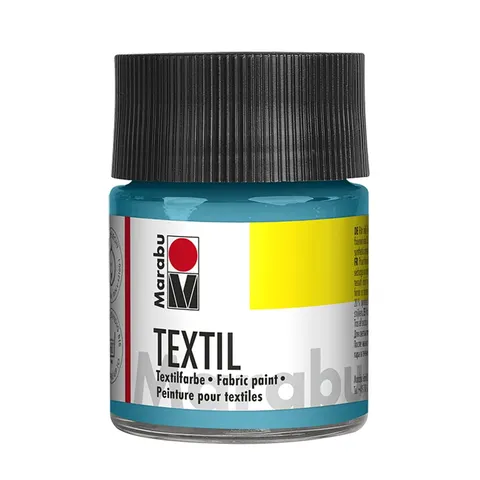 Marabu Vopsea textilă, albastru caraibean, 50 ml, 091