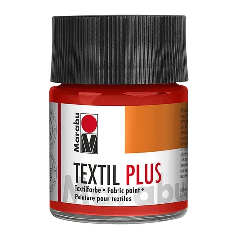 Marabu Vopsea textilă Plus, 50 ml, 030, cinabru deschis