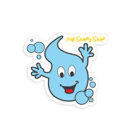 Dispenser pentru etichete SCJohnson - Mr Soapy, 10 x 10 cm